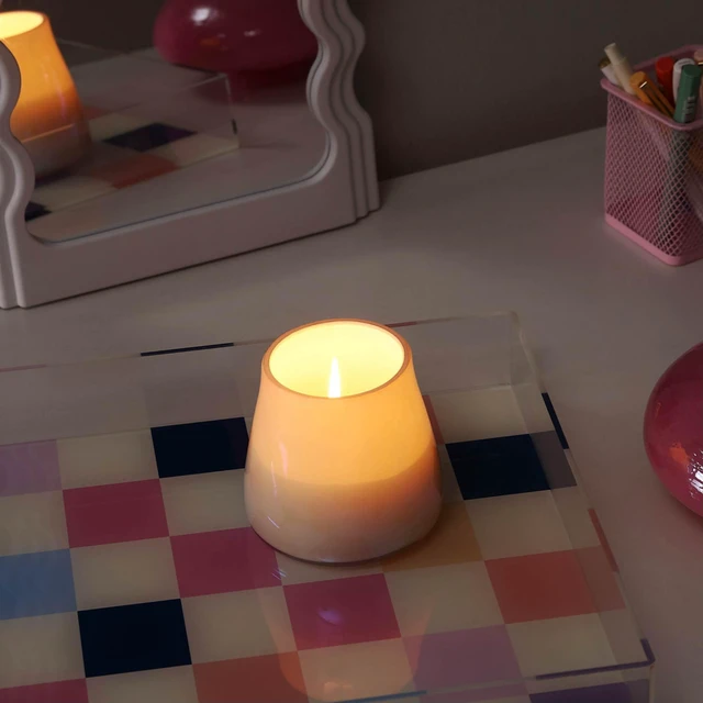 Alt view image 4 of 6 - Urban Shop 6.7" x 5.9" Iridescent Pink Mushroom Candle