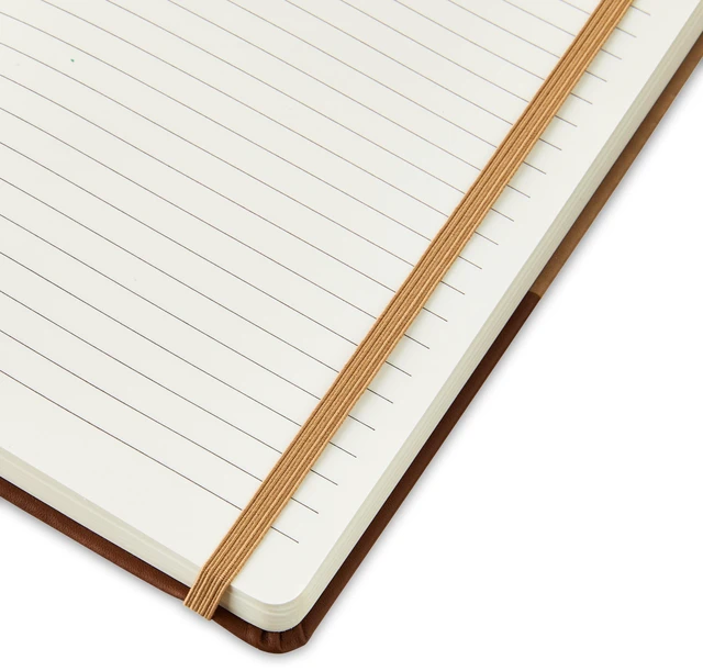 Alt view image 3 of 3 - Pen+Gear Journal, Simulated Leather, Brown, 6In x 8In, 256 Ruled Pages