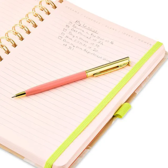 Alt view image 3 of 5 - Pen + Gear Twin Wire Bound Journal Khaki 6.5 x 1 x 8.25 Inches 192 Lined Pages Paper Hard Cover Pen Included