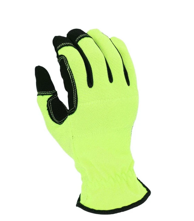 Alt view image 4 of 6 - Hyper Tough Synthetic Leather Work Gloves with Knuckle Protection, 1 Pair, Size Medium, Various Colors
