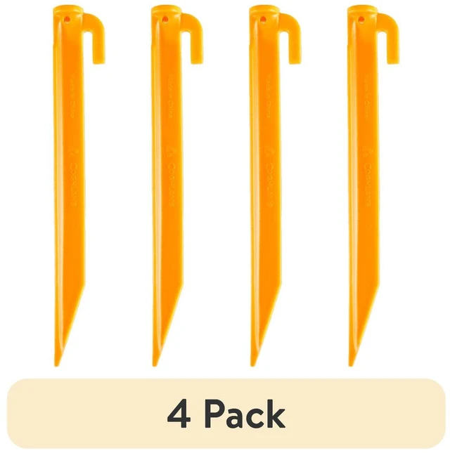 Main image of Coghlan's Tent Pegs 4-Pack, 9in, Lightweight 100% Recycled Plastic
