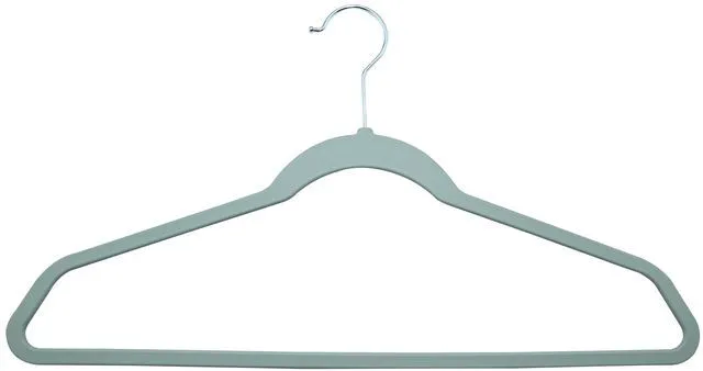 Alt view image 4 of 7 - Better Homes & Gardens Rubber Hangers, Non-Slip, 10 Pack, Green River, Rubberized