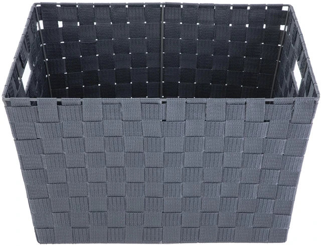 Alt view image 3 of 6 - Mainstays Medium Gray Woven Decorative Storage Basket