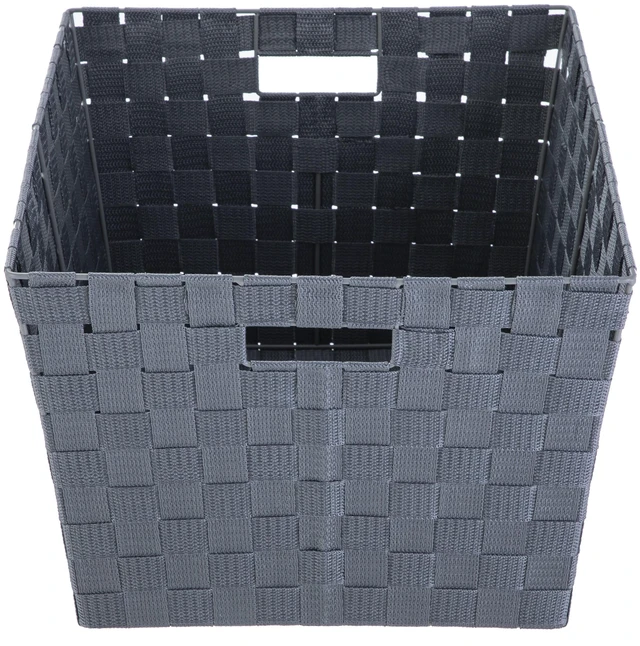Alt view image 5 of 6 - Mainstays Medium Gray Woven Decorative Storage Basket