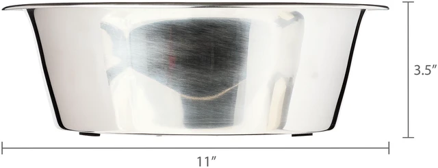 Alt view image 5 of 6 - Vibrant Life Medium 7.6-Cup Stainless Steel Pet Bowl (2-Pack), Silver