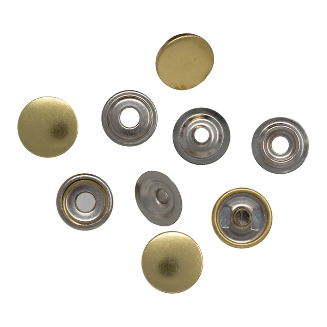 Alt view image 2 of 6 - Dritz Heavy Duty Snap Kit, 7 Count, Gold