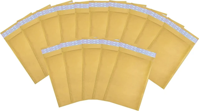 Alt view image 6 of 6 - StarBoxes #1 15 Kraft Bubble Mailers 7.25x12" Self-Seal Padded Envelopes