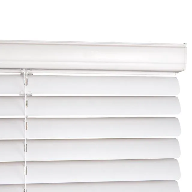 Alt view image 4 of 6 - Mainstays Cordless Vinyl Light Filtering Window Blinds, 30in W x 64in L, 1in Slats, White, 1-Piece