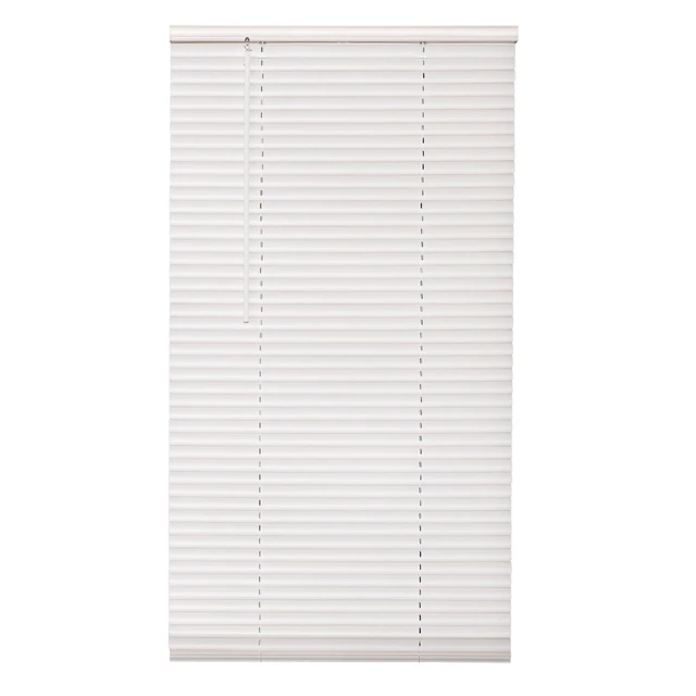 Alt view image 6 of 6 - Mainstays Cordless Vinyl Light Filtering Window Blinds, 30in W x 64in L, 1in Slats, White, 1-Piece