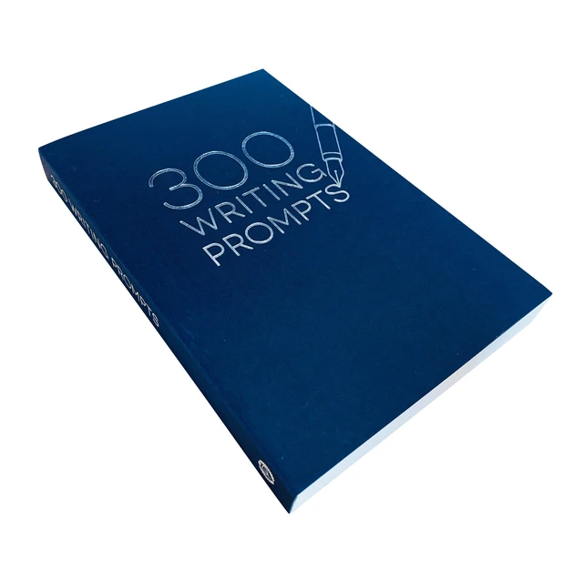 Alt view image 4 of 4 - Piccadilly 300 Writing Prompts Journal, 204 Pages, Navy Card Stock Cover
