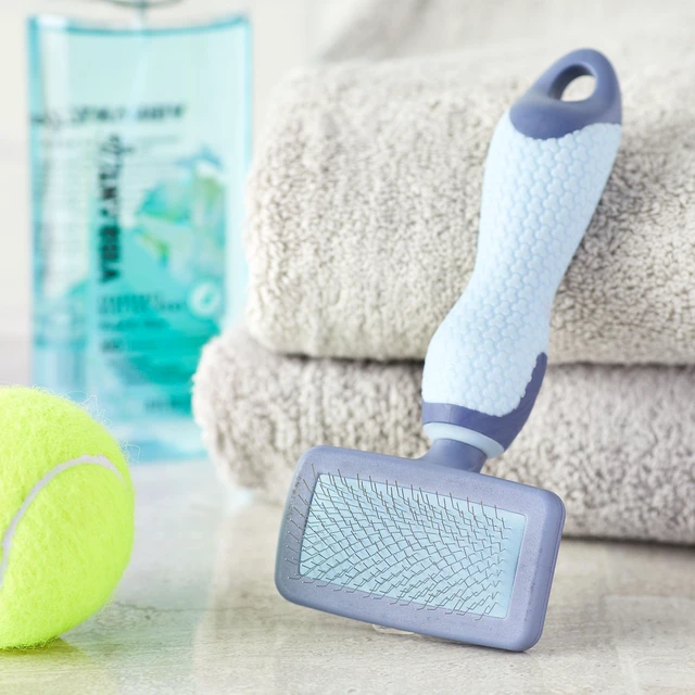 Alt view image 6 of 6 - Vibrant Life Dog Slicker Grooming Brush, Plastic, with TPR Grip