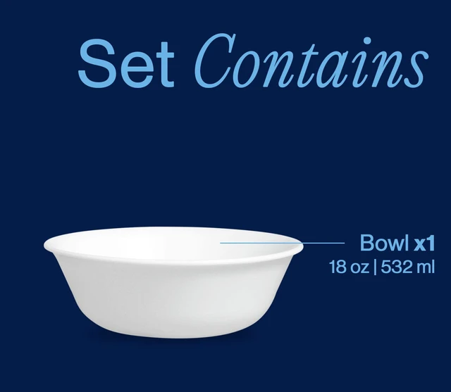 Alt view image 3 of 5 - Corelle Winter Frost White 18oz Soup Bowl (2 Pack)