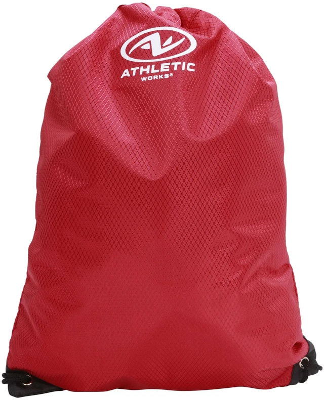 Main image of Athletic Works 11L Unisex Adult Fitness Gym Cinch Sack Backpack, Red