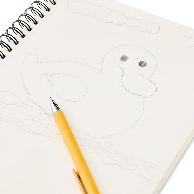 Alt view image 2 of 5 - Pen+Gear Spiral Sketch Book, 12in x 9in, 75 White Acid-Free Perforated Sheets