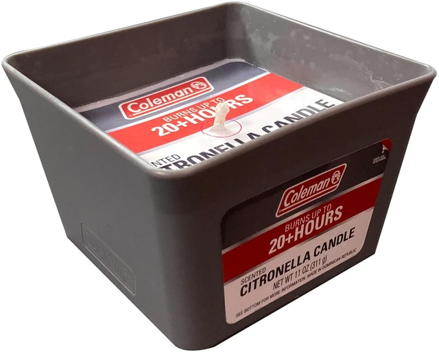 Main image of Coleman 2 Wick Citronella Candle 11oz Square Pail