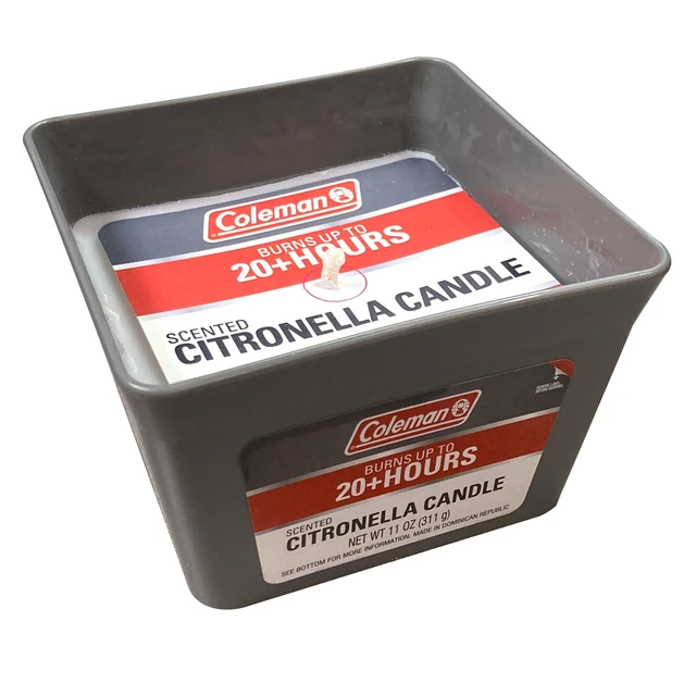 Alt view image 2 of 3 - Coleman 2 Wick Citronella Candle 11oz Square Pail