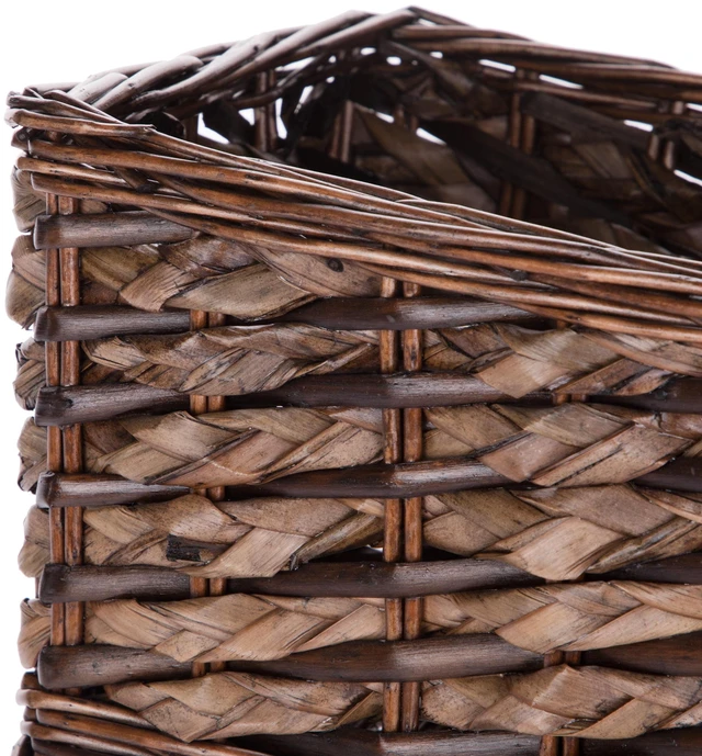Alt view image 5 of 6 - Mainstays Willow & Rush Rectangle Storage Basket, Brown