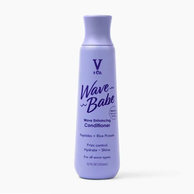 Main image of V&Co. Beauty Wave Babe Wavy Hair Conditioner with Peptide Technology, 12 fl oz, Squeeze Bottle