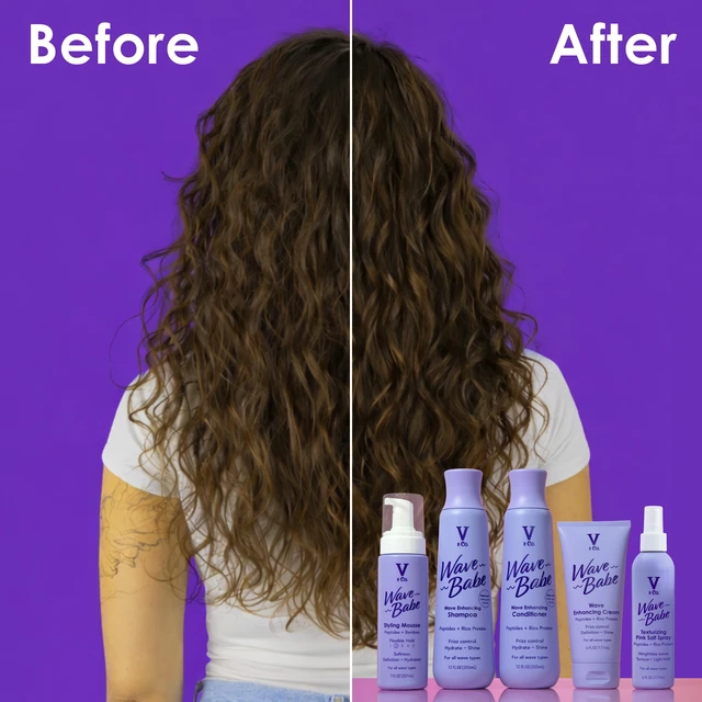 Alt view image 5 of 5 - V&Co. Beauty Wave Babe Wavy Hair Conditioner with Peptide Technology, 12 fl oz, Squeeze Bottle