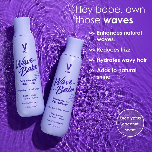 Alt view image 4 of 5 - V&Co. Beauty Wave Babe Wavy Hair Conditioner with Peptide Technology, 12 fl oz, Squeeze Bottle