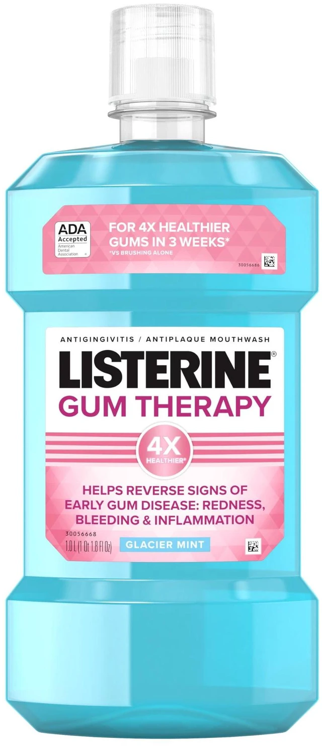 Main image of Listerine Gum Therapy Anti-Gingivitis Mouthwash, Glacier Mint, 1L