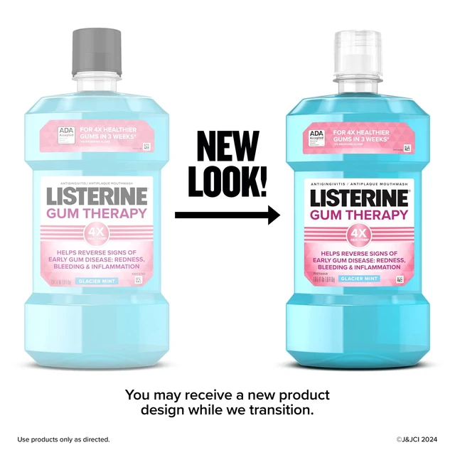 Alt view image 3 of 6 - Listerine Gum Therapy Anti-Gingivitis Mouthwash, Glacier Mint, 1L