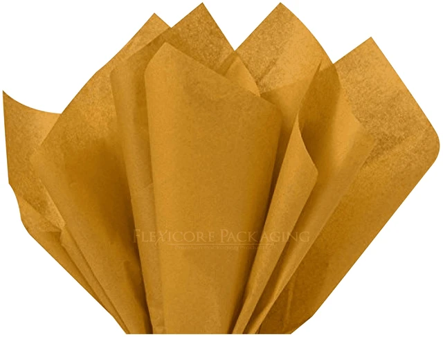 Main image of Flexicore Packaging Antique Gold Gift Wrap Tissue Paper, 15x20in, 100 Count