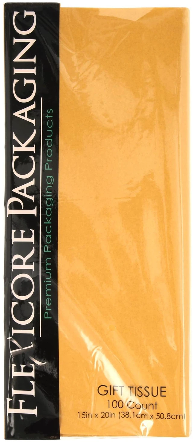 Alt view image 5 of 7 - Flexicore Packaging Antique Gold Gift Wrap Tissue Paper, 15x20in, 100 Count
