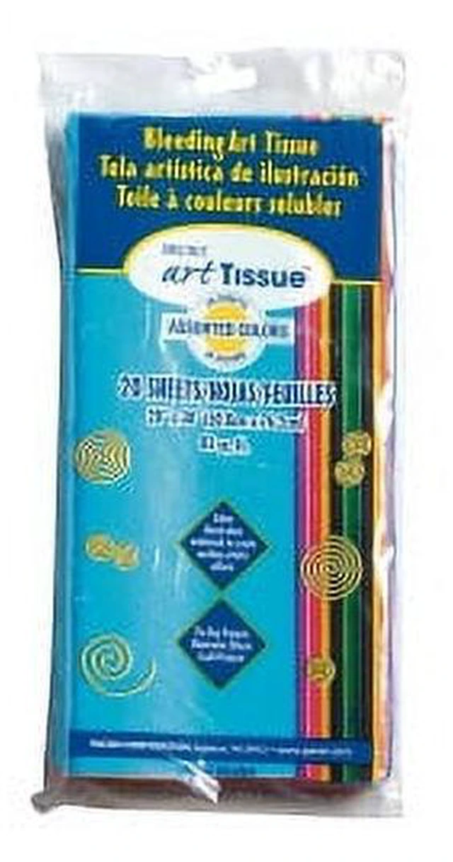 Alt view image 4 of 5 - Spectra Deluxe Bleeding Art Tissue, 20 Assorted Colors, 20" x 30", 20 Sheets