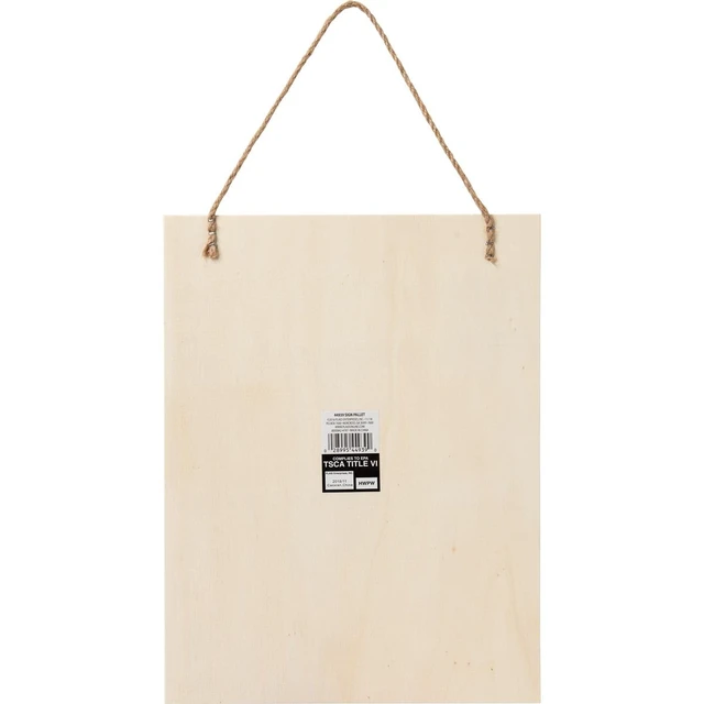 Alt view image 3 of 7 - Plaid Unpainted Wood Sign Pallet, 10.25" x 13.37", 1 Piece