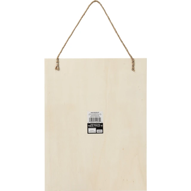 Alt view image 4 of 7 - Plaid Unpainted Wood Sign Pallet, 10.25" x 13.37", 1 Piece