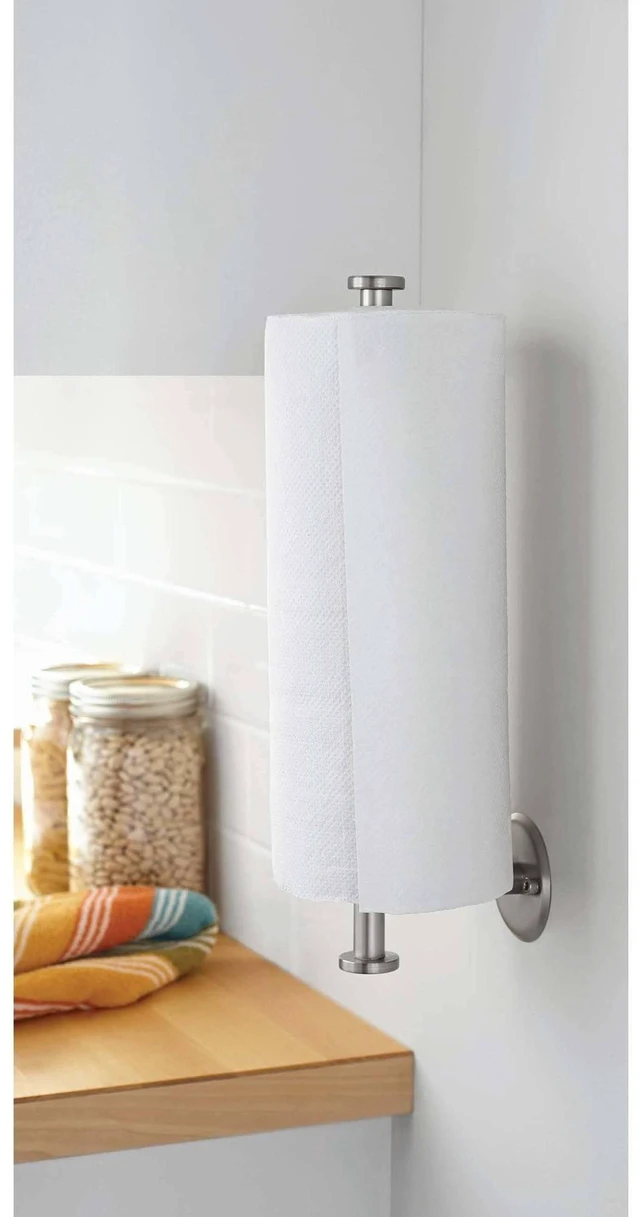 Alt view image 2 of 5 - Mainstays Wall Mounted Paper Towel Holder 14in, Nickel