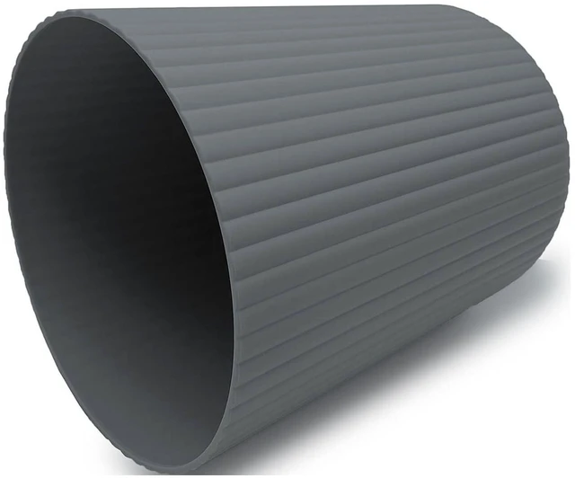 Alt view image 5 of 5 - Mainstays 1.64Gallon Plastic Ribbed Trash Can, Grey
