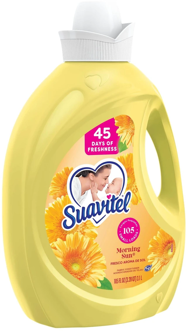 Alt view image 3 of 6 - Suavitel Liquid Fabric Softener, 45 Days of Freshness, Morning Sun Scent, 105 fl oz