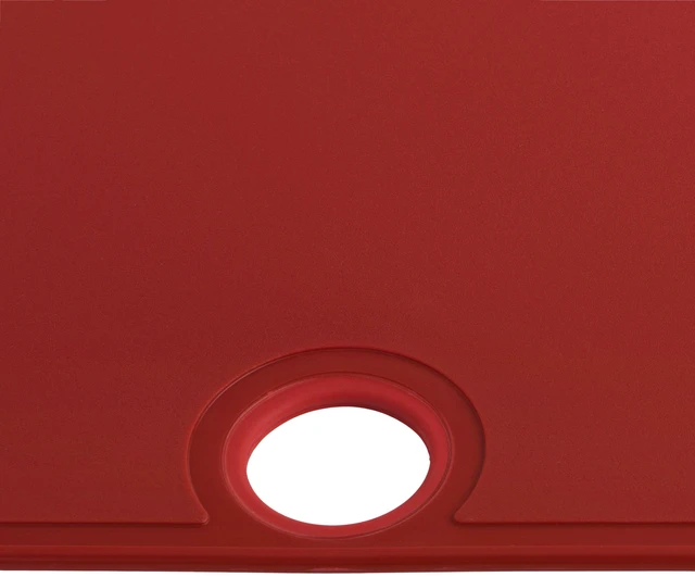 Alt view image 3 of 5 - 14" x 11" Architec Gripper Non-Slip Poly Cutting Board, Red