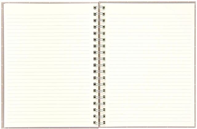Alt view image 2 of 6 - Mintgreen Spiral Bound Notepad, 7.4" x 9.75", Checked Tan, 105 Sheets