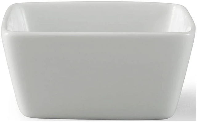 Alt view image 2 of 6 - Better Homes & Gardens White Porcelain Square Dipped Bowl, 6 oz (4 Pack)