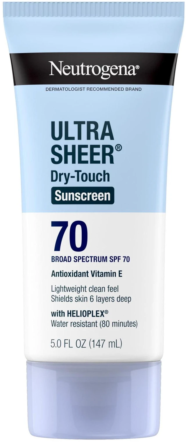 Main image of Neutrogena Ultra Sheer Body Sunscreen Lotion SPF 70 Dry-Touch, 5 fl oz