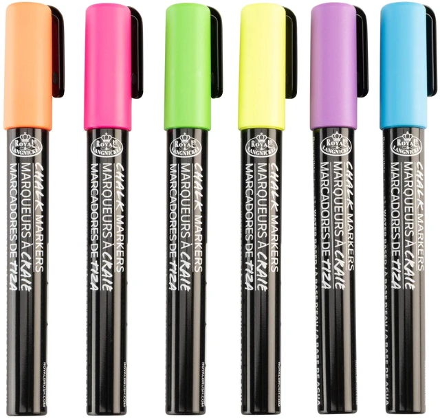 Alt view image 6 of 6 - Royal & Langnickel Chalk Marker, 2mm Tip, Neon Colors, 6 Pack