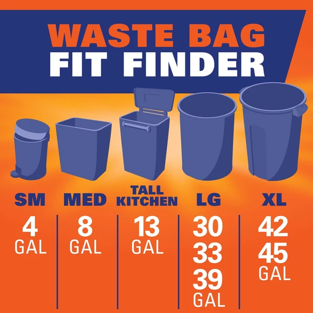 Alt view image 3 of 5 - 13Gallon 80Count Clear Hefty Trash Bags