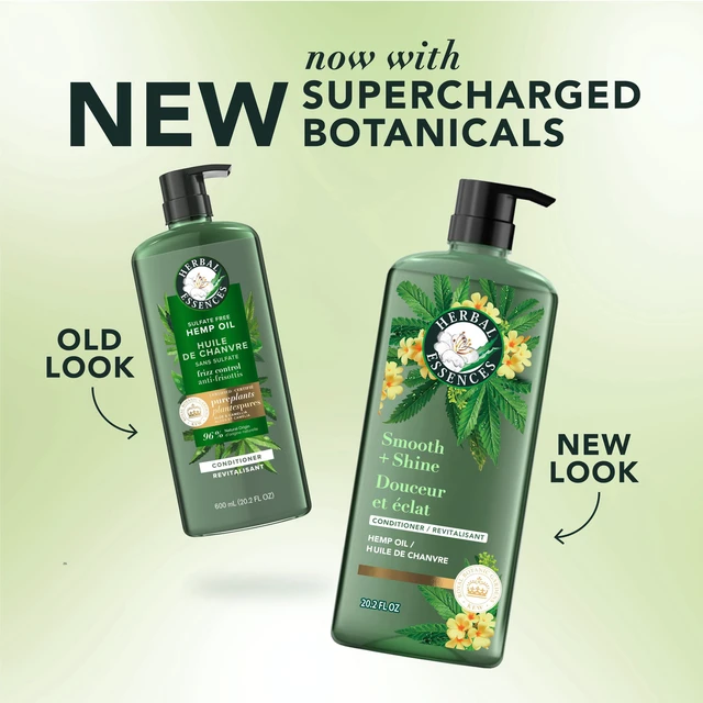 Alt view image 4 of 5 - Herbal Essences Smooth + Shine Hemp Sulfate Free Conditioner, 20.2 fl oz