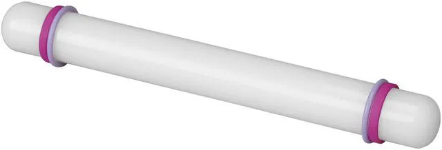 Main image of Wilton Fondant Rolling Pin with Guide Rings, 1.22 x 9 Inches