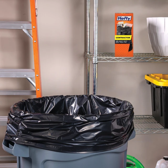 Alt view image 6 of 6 - Hefty Contractor Heavy Duty Large Trash Bags, 45 Gallon, 20 Count