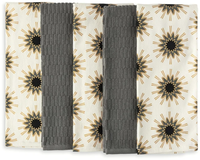 Main image of Thyme & Table Starburst Kitchen Towel Set, 5-Pack, 16 x 28 Inches