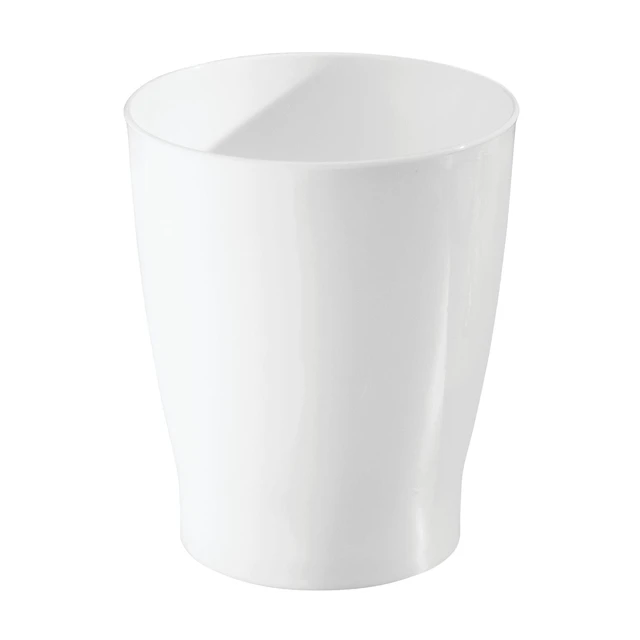Alt view image 2 of 3 - iDesign Franklin Plastic Wastebasket White