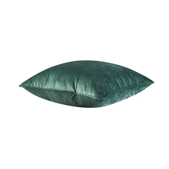 Alt view image 5 of 5 - Holiday Time Green Velvet Decorative Pillow, 18in x 18in