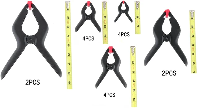 Alt view image 2 of 6 - Hyper Tough 16-Piece Assorted Spring Clamp Set TG60600C