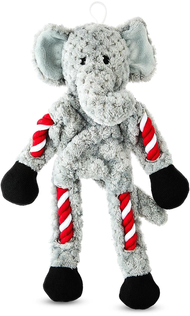 Main image of Vibrant Life Cozy Buddy Rope Elephant Dog Toy, Chew Level 1