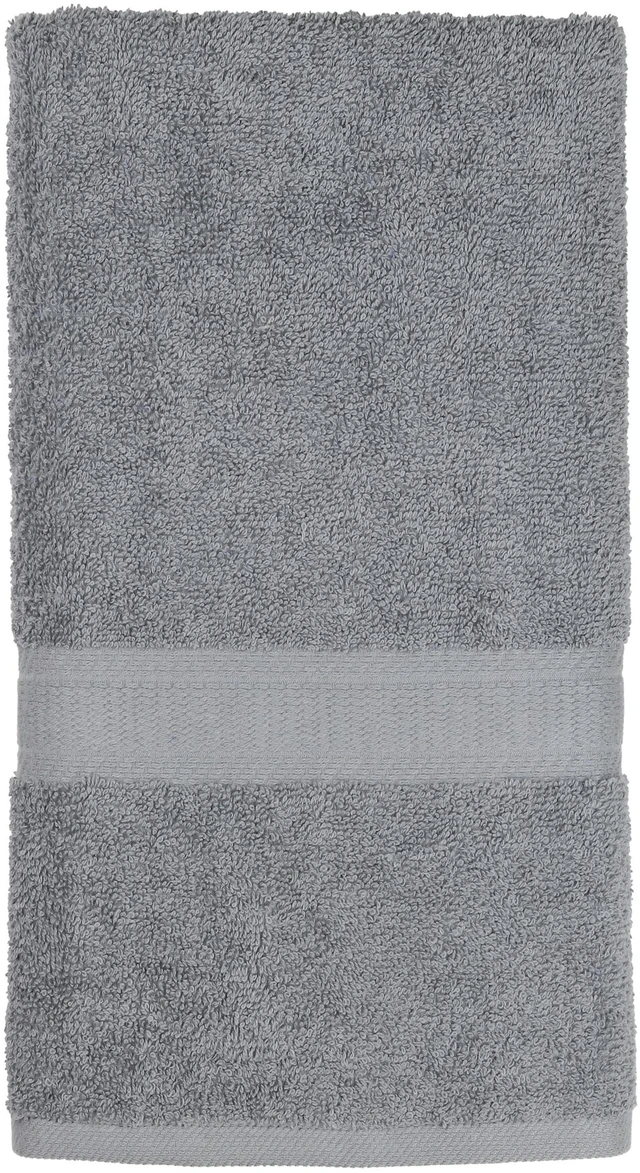 Alt view image 5 of 7 - Mainstays Basic Hand Towel 4-Pack, 100% Cotton, Soft and Absorbent, Grey
