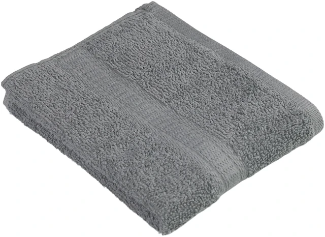 Alt view image 3 of 7 - Mainstays Basic Hand Towel 4-Pack, 100% Cotton, Soft and Absorbent, Grey